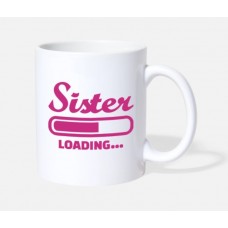 Sister Loading White Mugs